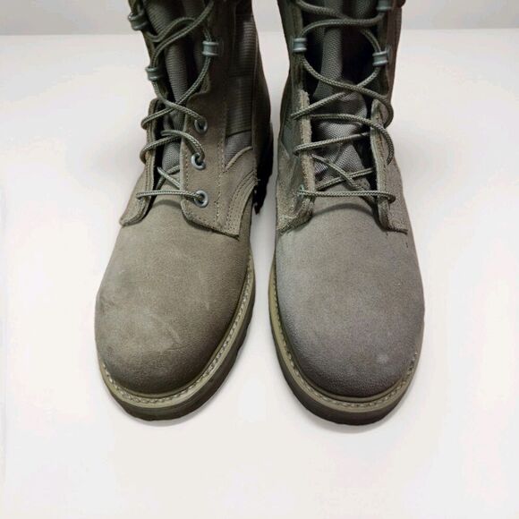 US Military Hot Weather Combat Boots Coyote Tan Suede Leather EH USA Size 6.5R main image 5